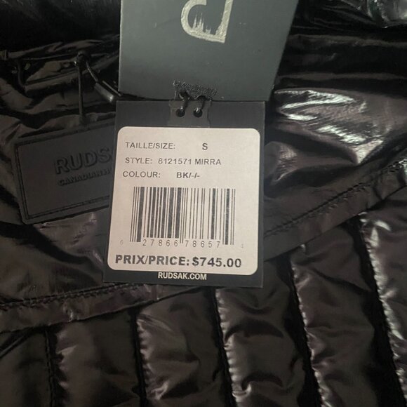 RUDSAK Mirra 8121571women's lightweight down puffer, size Small, Black - Picture 4 of 5